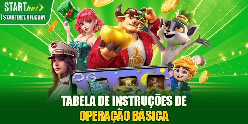 Tabela de instruções de operação básica